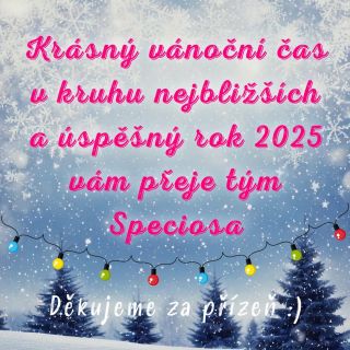 Vážení zákazníci. Přejeme krásně prožité svátky a mnoho úspěchů v novém roce 2025. Ať máte všeho dostatek, především lásky...